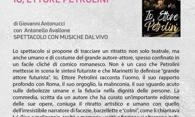 Ettore Petrolini rivive sul palcoscenico del Teatro Boni