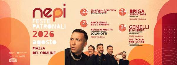 Dal 22 al 30 agosto Nepi celebra i Santi Patroni Romano e Tolomeo