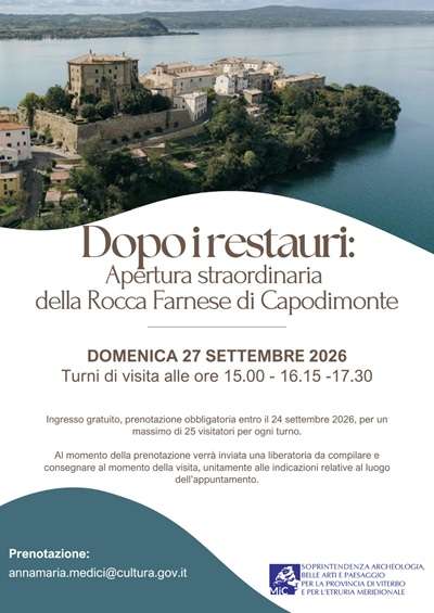 Dopo i restauri: apertura straordinaria della Rocca Farnese di Capodimonte
